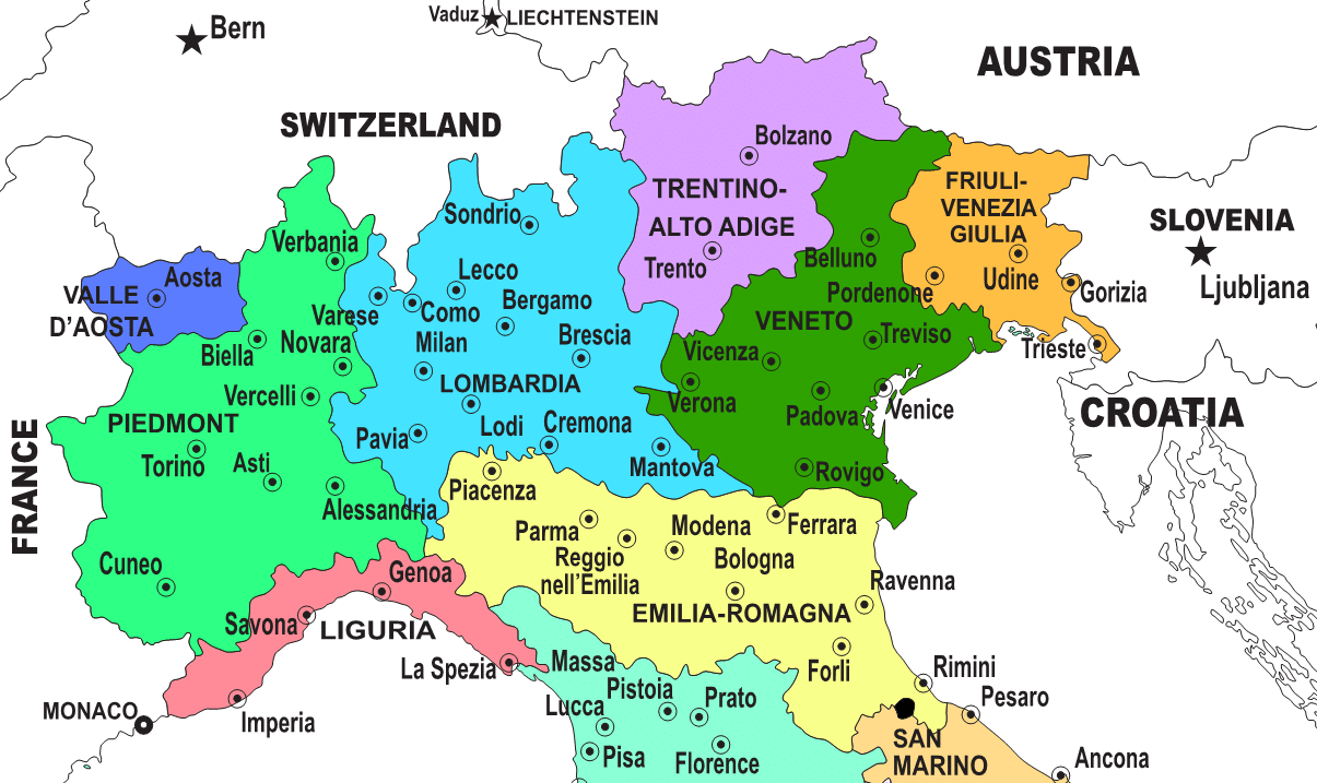 Regions of Northern Italy »Italian Wine Central