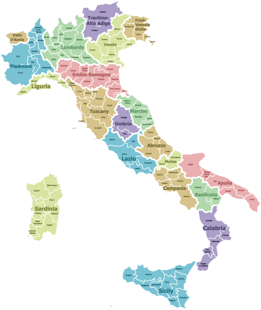 Langhe Wine Map