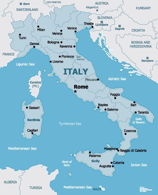 Political Geography of Italy »Italian Wine Central